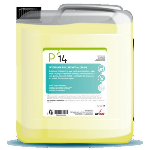 P 14 detergente Brillantante Alcolico 5lt  Pz 1