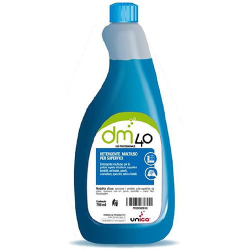 DM 40 Detergente Multiuso e Vetri 750 ml Cf 6 Pz